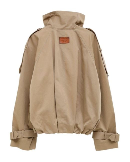 Acne Natural Belted Buttoned Coat