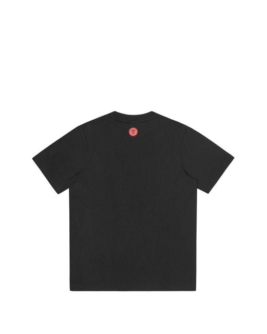 ICECREAM Black Logo Cotton T Shirt for men