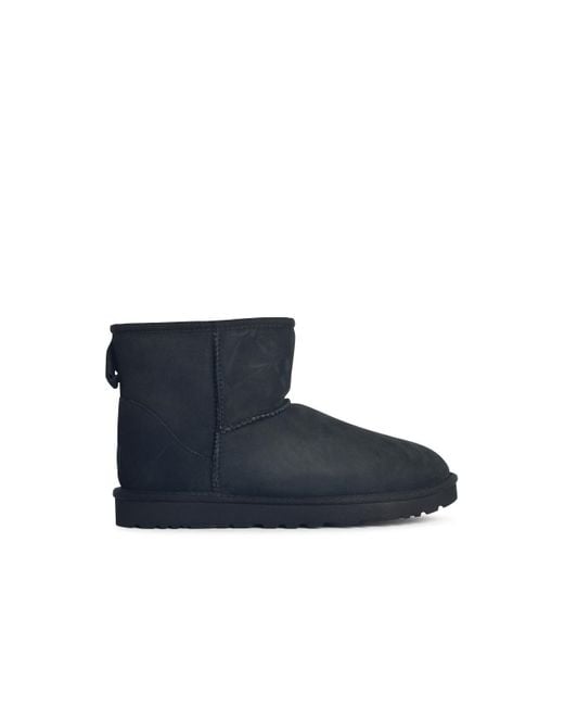 Ugg Blue 'Classic Mini' schwarze Wildlederstiefel