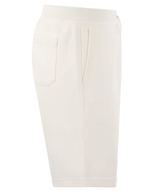 Shorts a doppia maglia di Polo Ralph Lauren in White