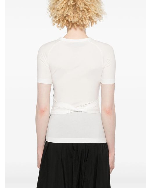 Y-3 White W Tnc Ss Tee