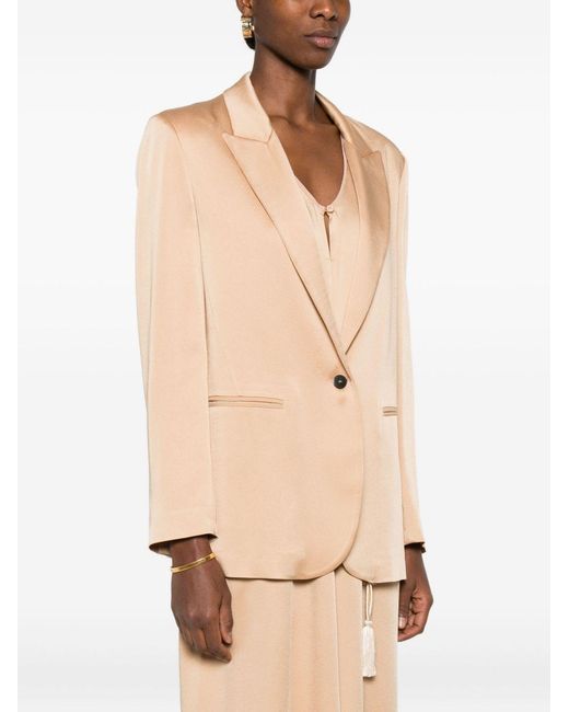 Forte_forte Natural Single-Breasted Blazer Jacket