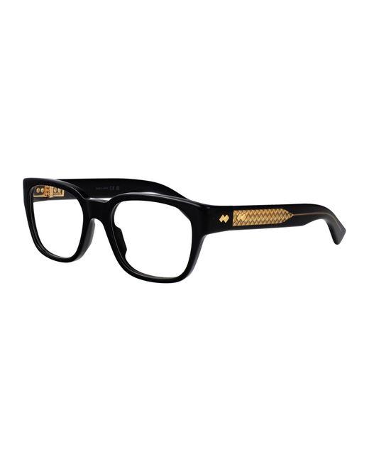 Bottega Veneta Black Transparent Recycled Acetate Glasses