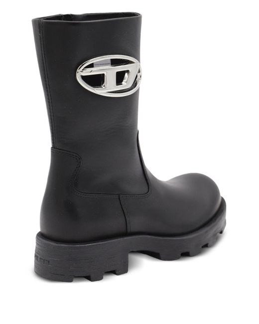 DIESEL Black D-Hammer Biker Boots