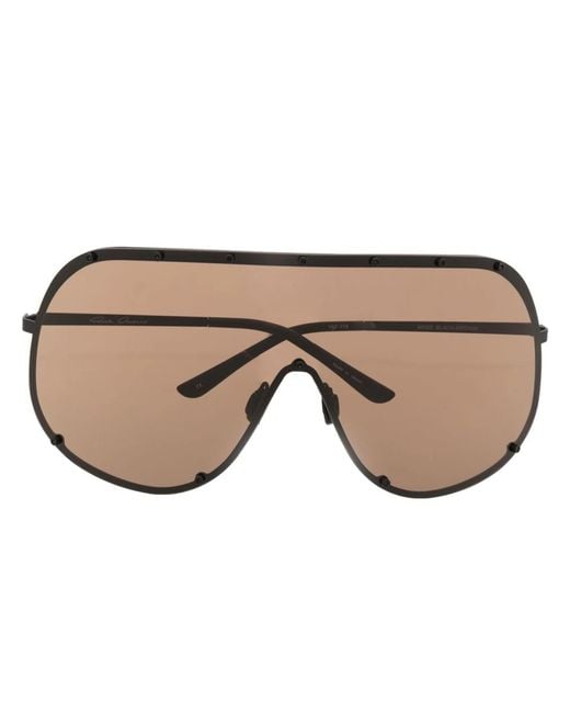 Rick Owens Natural Sunglasses Shield for men