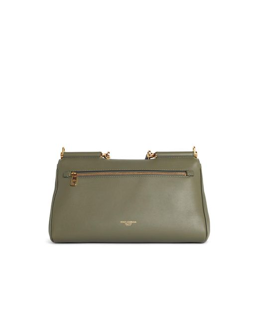 Dolce & Gabbana Green Ümy Sicily㬠Medium Handbag