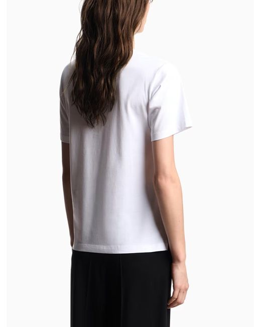 Emporio Armani White T Shirts And Polos