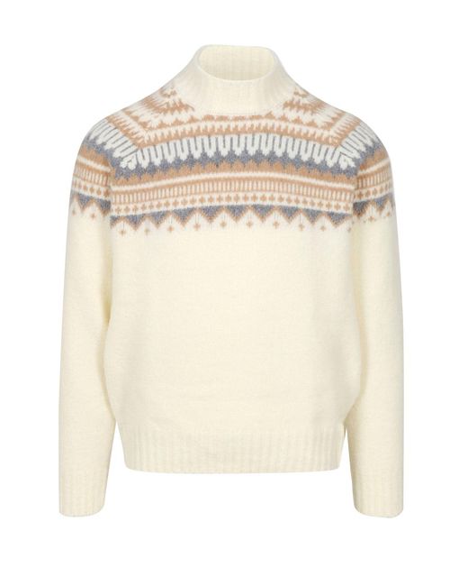 Gran Sasso Pullover Creme in White für Herren