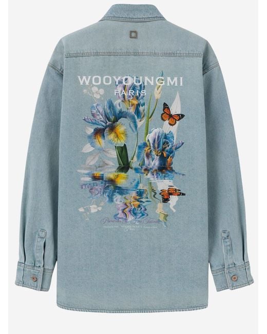 Wooyoungmi Blue Cotton Shirt for men
