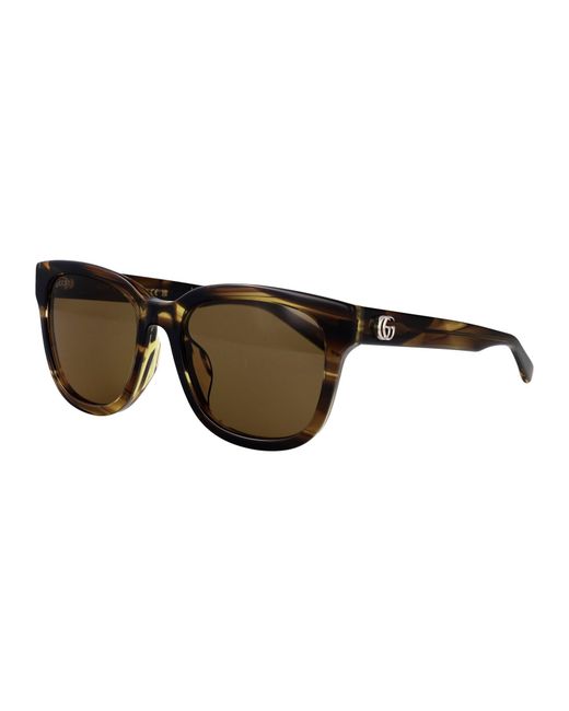 Gucci Brown Havana-Havana- Acetate Sunglasses