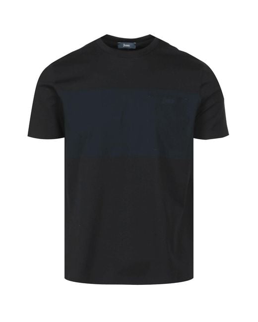 Herno Black T Shirts And Polos for men