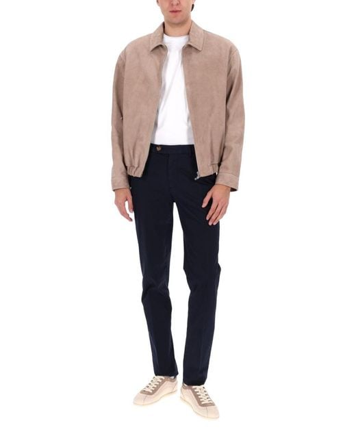 Brunello Cucinelli Pink Shirt Collar Jackets for men