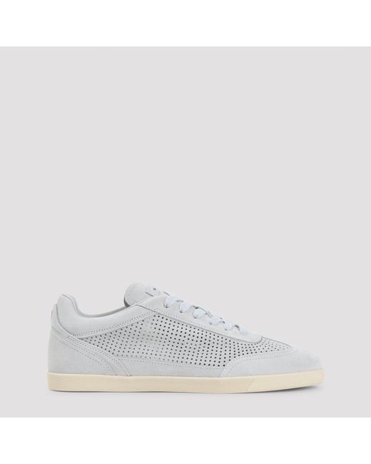 Baskets En Daim Ajouré Kiton pour homme en coloris White