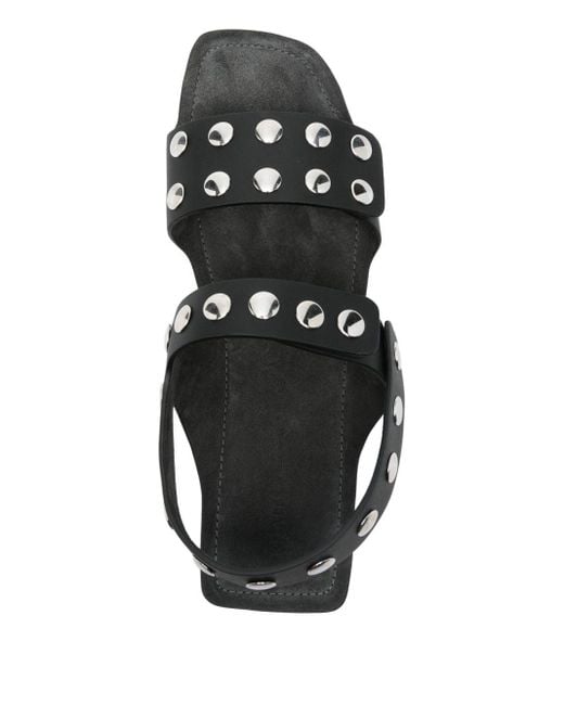 Khaite Boden Lederen Platte Sandalen in het White