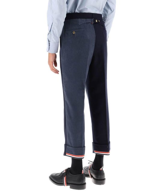 Cuffed pantalon à Funmix Shetland Thom Browne pour homme en coloris Blue