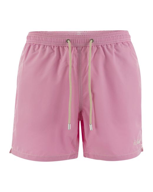 Mc2 Saint Barth Pink Patmos Beach Shorts