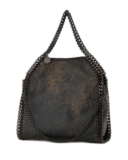 Stella McCartney Black Dark Brown Alter Suede Mini Falabella Handbag