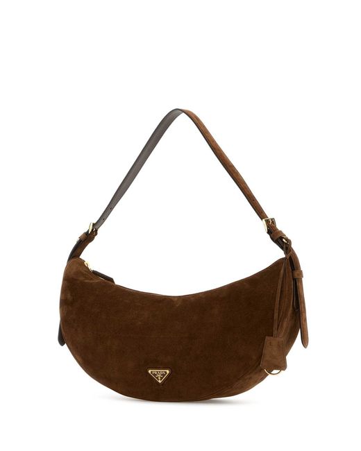 Prada Brown Shoulder Bags