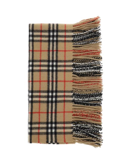 Burberry Ered "happy Cashmere Checkered in het Multicolor