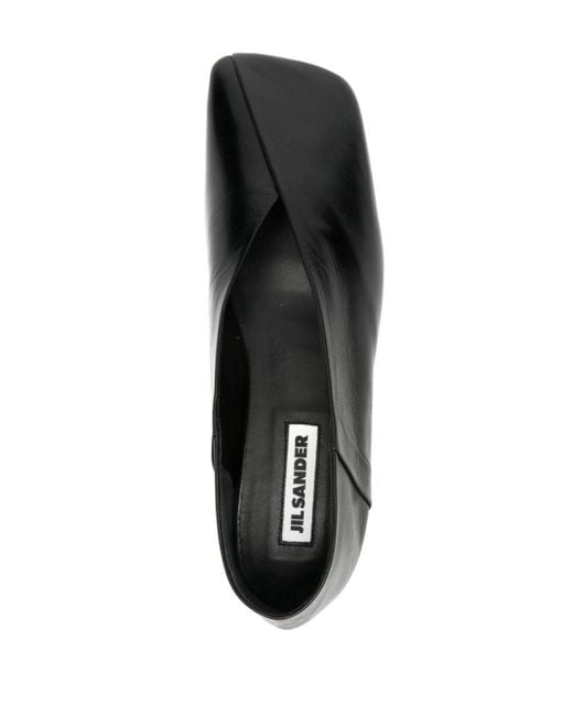 Jil Sander Black Leather Ballets for men
