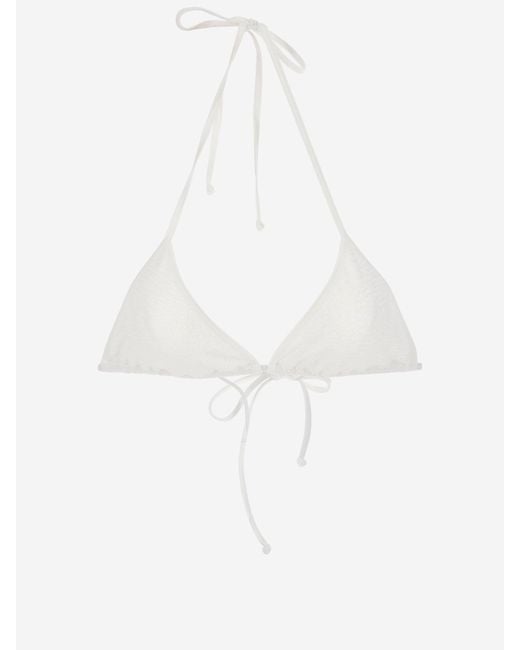 Mc2 Saint Barth White Bikini Top