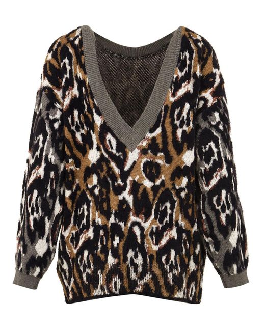 Akep Black Sweaters Multi Colour