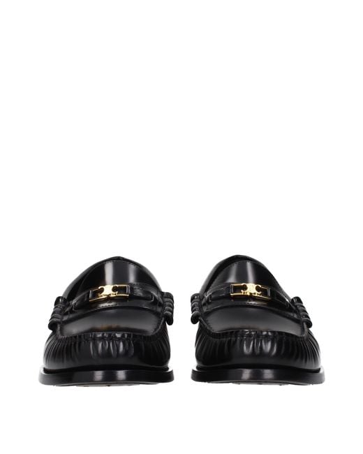 Céline Black Loafers Luco Leather