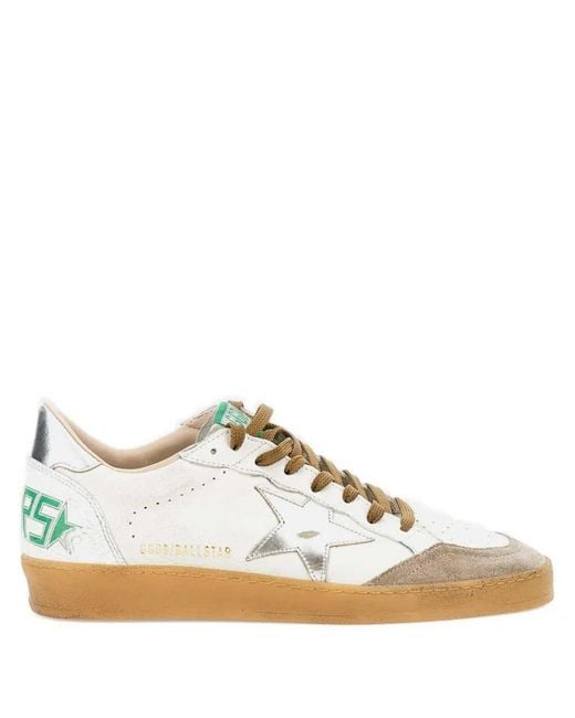 Golden Goose Deluxe Brand White Sneakers With Star Appliqué