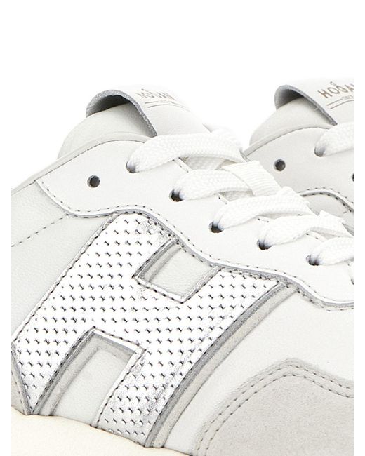 Hogan White H641 Leather Sneakers