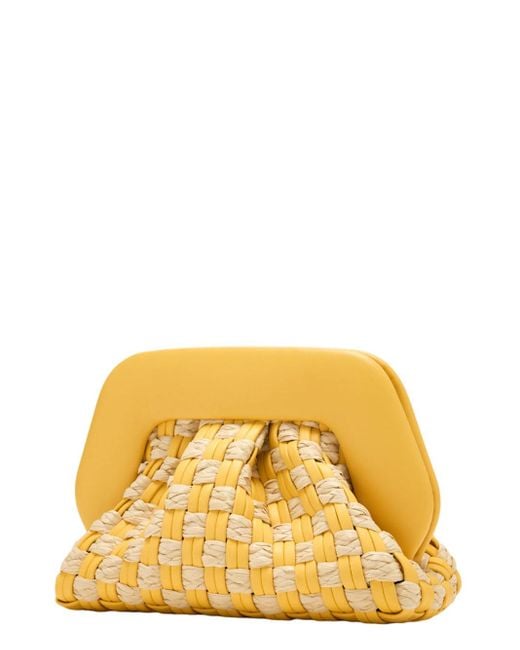 THEMOIRÈ Metallic Gea Micro Weaved Clutch