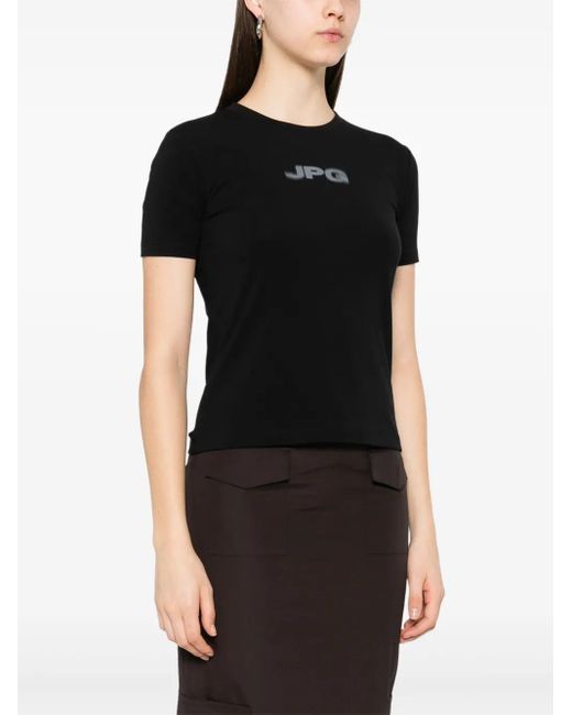Jean Paul Gaultier Black Stretch Cotton T -Shirt
