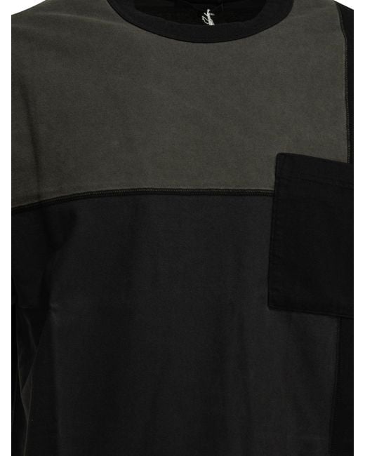 Comme des Garçons Black Patchwork Crewneck T Shirt