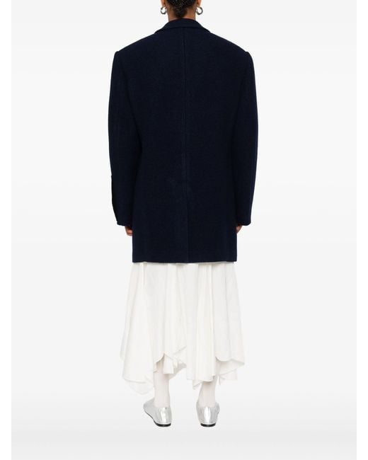 FEDERICO CINA Blue Double Breasted Coat