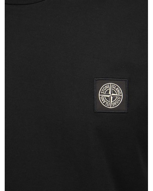 Stone Island Black Short Sleeved T Shirt for men