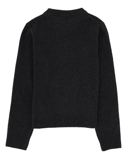 Ganni Black Wool Jersey