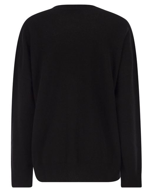 Vanisé Black Cashmere Cardigan