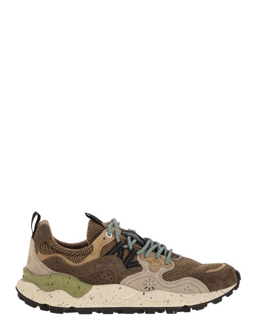 Flower Mountain Yamano 3 Wildleder und Stoff -Turnschuhe in Brown für Herren