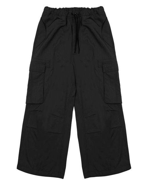 Nine:inthe:morning Black Stylish Wool-Blend Trousers For for men