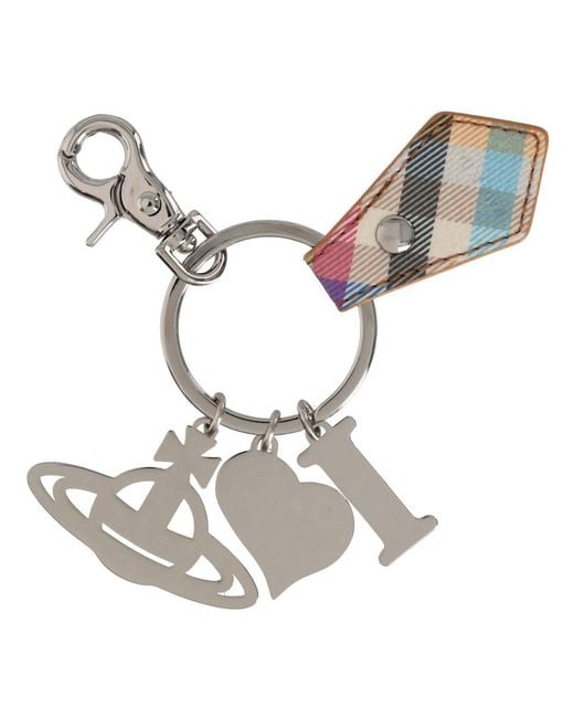 Vivienne Westwood Multicolor "I Love Orb" Keychain