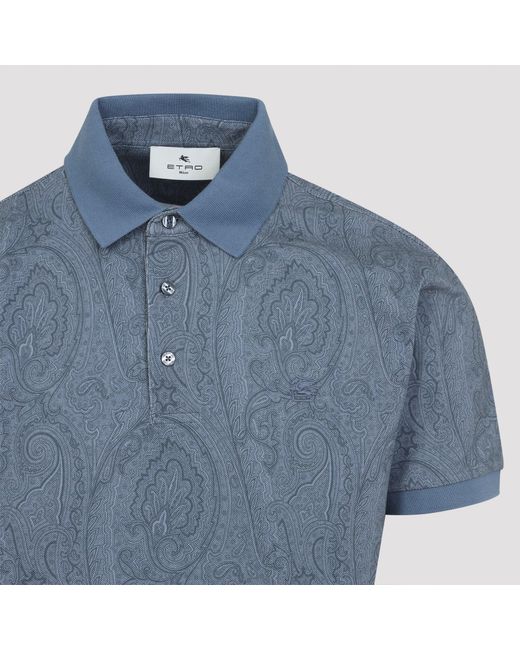 Etro Blue Polo Roma
