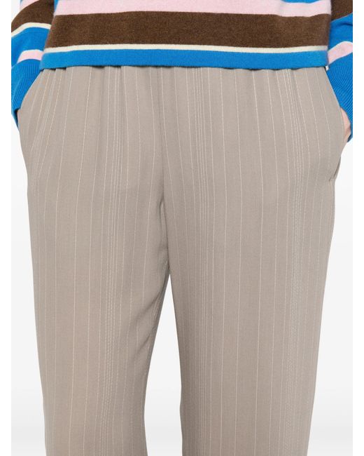 Golden Goose Deluxe Brand Gray Journey W's Jogging Brittany Light Pinstripes Viscose Crepe