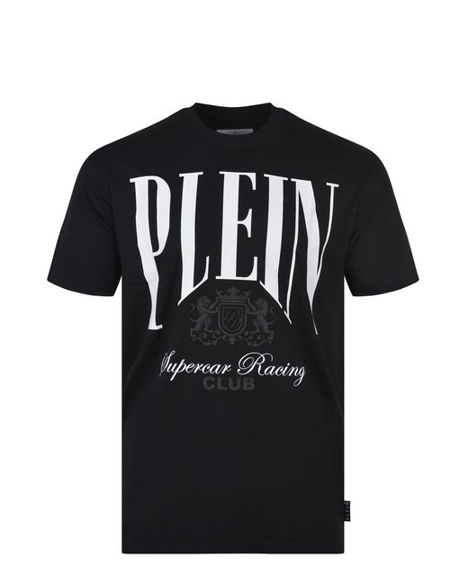 Philipp Plein T -shirt Gemaakt Van Katoen. in het Black