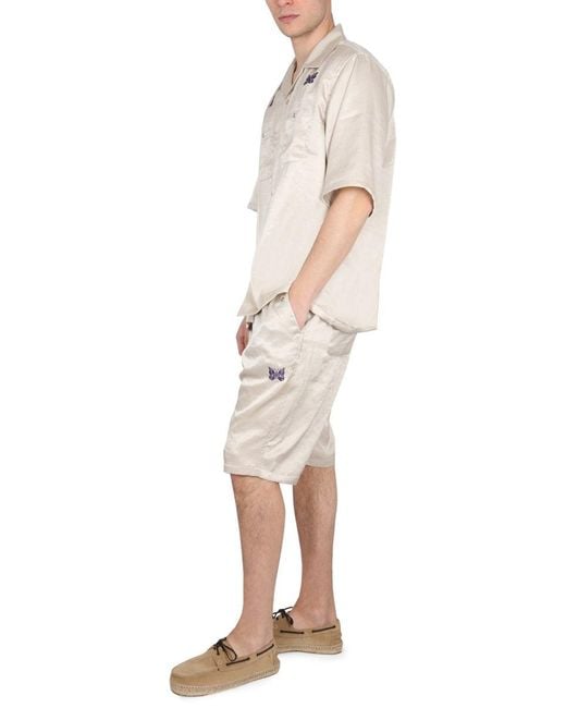 Needles Natural Cowboy Bermuda Short for men