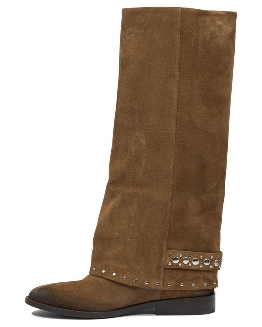Strategia Brown Rubber Boots