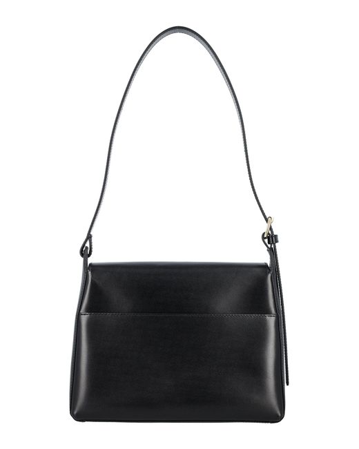 A.P.C. Black Virginie Flap Bag