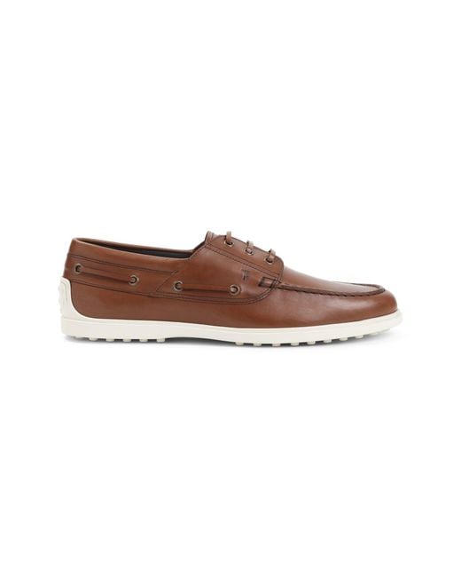 Tod's Brown Boat Loafer
