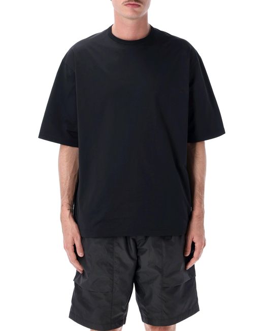 Goldwin Black Shirring Hem T-Shirt