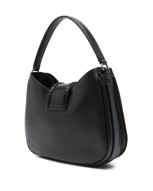 Emporio Armani Black Small Leder Umhängetasche