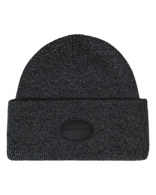 Alexander Wang Muts Met Logopatch in het Black