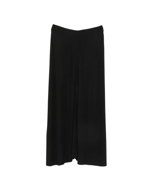 Totême Black Jersey Long Skirt